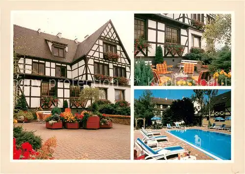 AK / Ansichtskarte Obernai_Bas_Rhin Hotel Le Parc Garten Piscine Obernai_Bas_Rhin