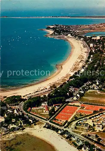 AK / Ansichtskarte Carnac_Plage La grande plage Vue aerienne Carnac_Plage