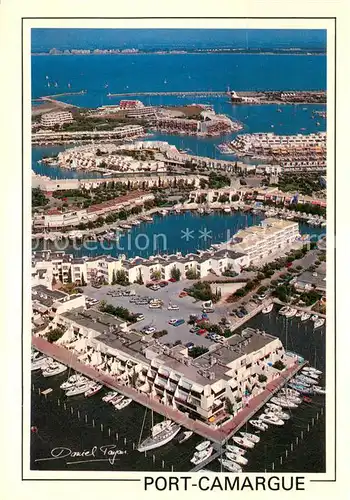 AK / Ansichtskarte Port_Camargue Grand Port de plaisance dEurope Les Marinas Vue aerienne Port Camargue