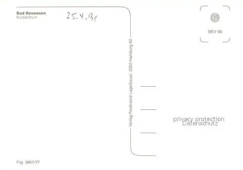 AK / Ansichtskarte Bad_Bevensen Kurzentrum Fliegeraufnahme Bad_Bevensen