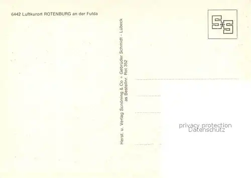 AK / Ansichtskarte Rotenburg_Fulda Panorama Rotenburg Fulda