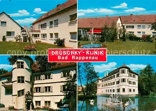 AK / Ansichtskarte Bad_Rappenau Druschky Klinik Schwanenteich Bad_Rappenau