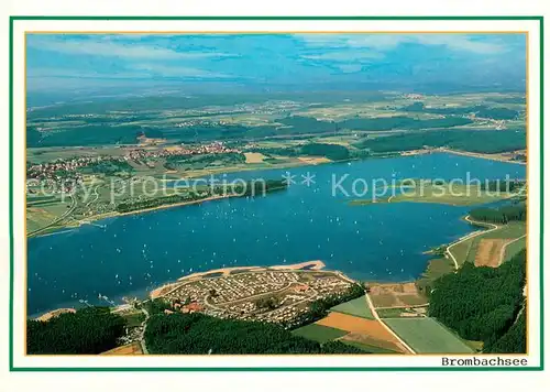 AK / Ansichtskarte Absberg Kleiner Brombachsee mit Campingplatz Langlau Fliegeraufnahme Absberg