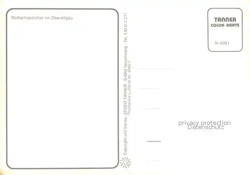 AK / Ansichtskarte Rottach_Allgaeu Rottachspeicher Biberkopf Widderstein Bregenzerwald Hoher Ifen Saentis Fliegeraufnahme Rottach Allgaeu