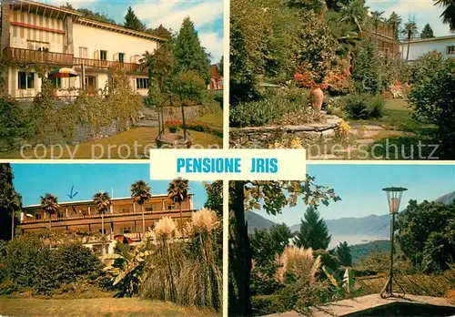 AK / Ansichtskarte Locarno_TI Ev Erholungsheim Pensione Iris Garten Panorama Locarno_TI