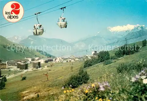 AK / Ansichtskarte Grenoble Les 2 Alpes lAlpe de Mont de Lans Les Grandes Rousses Grenoble