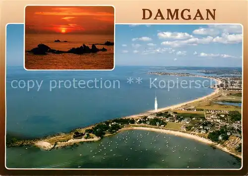 AK / Ansichtskarte Damgan La pointe et les plages de Kervoyal Damgan