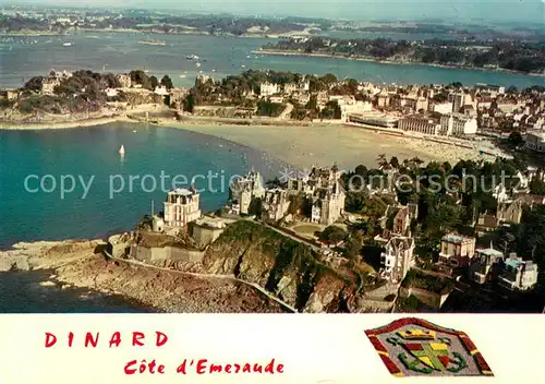 AK / Ansichtskarte Dinard_Ille_et_Vilaine_Bretagne La Cote et les Plages Vue aerienne Dinard_Ille