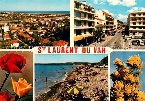 AK / Ansichtskarte Saint Laurent du Var Vue aerienne La Plage Vue partielle Saint Laurent du Var