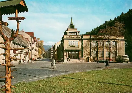 AK / Ansichtskarte Jachymov Stadtplatz und Kulturhaus Jachymov