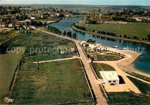 AK / Ansichtskarte Gray_Haute_Saone Vue aerienne La Plage Gray_Haute_Saone