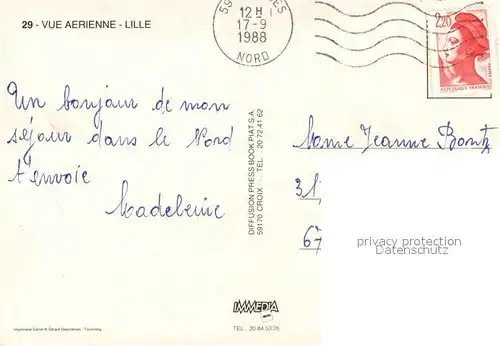 AK / Ansichtskarte Lille_Nord Vue aerienne Lille_Nord