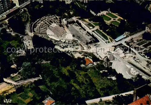 AK / Ansichtskarte Lyon_France Colline de Fourviere Vue aerienne des Theatres Romains Lyon France
