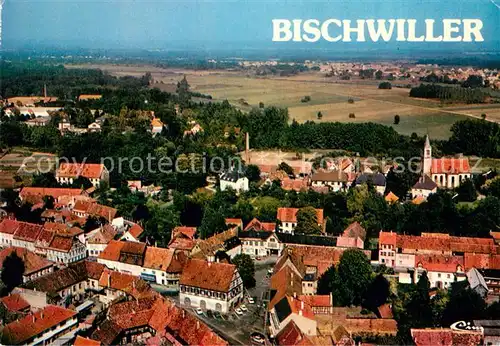 AK / Ansichtskarte Bischwiller Vue aerienne au fond Oberhoffen Bischwiller
