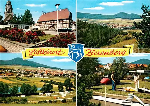 AK / Ansichtskarte Zierenberg Teilansichten Luftkurort Minigolfplatz Landschaftpanorama Zierenberg