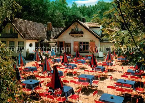 AK / Ansichtskarte Bad_Nenndorf Waldrestaurant Pension Mooshuette Gartenterrasse Bad_Nenndorf