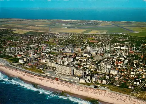 AK / Ansichtskarte Westerland_Sylt Nordseeheilbad Fliegeraufnahme Westerland_Sylt