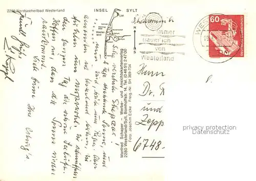 AK / Ansichtskarte Westerland_Sylt Nordseeheilbad Fliegeraufnahme Westerland_Sylt