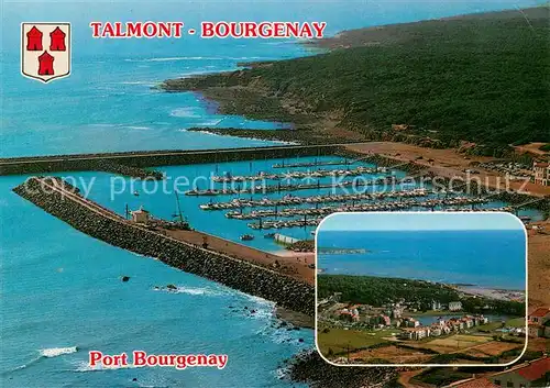 AK / Ansichtskarte Talmont Bourgenay Port vue aerienne Talmont Bourgenay