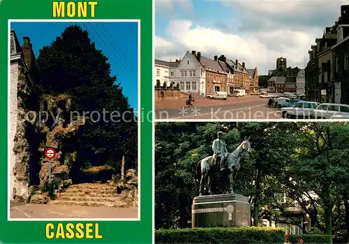 AK / Ansichtskarte Mont_Cassel Rampe Alpine Grande Place Statue du Marechal Foch 
