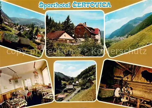AK / Ansichtskarte Nizna_Boca Sporthotel Certovica Landschaftspanorama Niedere Tatra 