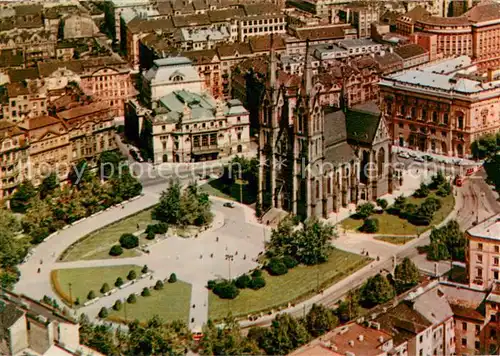 AK / Ansichtskarte Praha_Prahy_Prague Namesti Miru Platz des Friedens Fliegeraufnahme Praha_Prahy_Prague