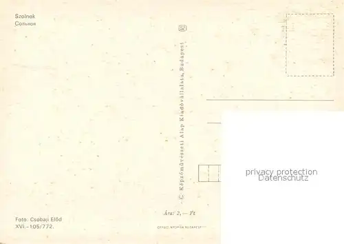 AK / Ansichtskarte Szolnok Wohnblock Wohnsiedlung Szolnok