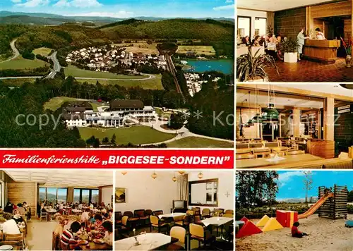 AK / Ansichtskarte Sondern_Biggesee Ferienstaette Biggesee Sondern Restaurant Rezeption Kinderspielplatz Sondern Biggesee