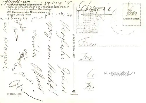 AK / Ansichtskarte Niedersimten Naturfreundehaus Ferien  und Erholungsheim Niedersimten