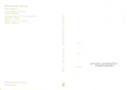 AK / Ansichtskarte Leipzig Hotel Merkur Messestadt Leipzig