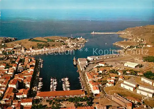 AK / Ansichtskarte Port Vendres Vue generale aerienne du Port Port Vendres