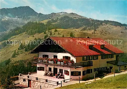 AK / Ansichtskarte Bayrischzell Siemensberghaus mit Traithengebirge Bayrischzell