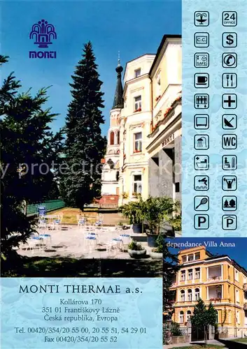 AK / Ansichtskarte Frantiskovy_Lazne Monti Thermae Dependance Villa Anna Frantiskovy_Lazne