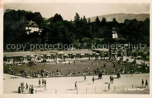 AK / Ansichtskarte Geneve_GE La Plage Geneve_GE