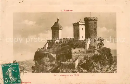 AK / Ansichtskarte Foix Chateau de Foix Foix