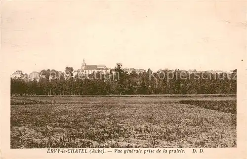 AK / Ansichtskarte Ervy le Chatel Vue generale prise de la prairie Ervy le Chatel