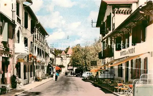 AK / Ansichtskarte Barbotan_les_Thermes La Rue Centrale Barbotan_les_Thermes