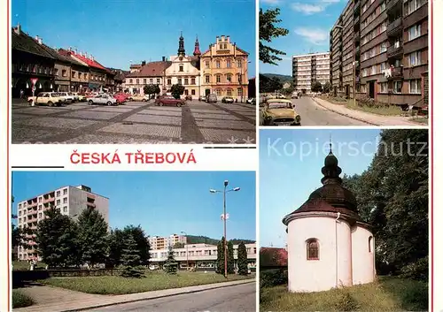 AK / Ansichtskarte Ceska_Trebova Platz Innenstadt Wohnsiedlung Kapelle Ceska Trebova