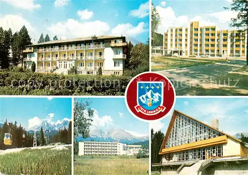 AK / Ansichtskarte Tatranska_Lomnica Zotavovna ROH Volga Hotel Berghotel Bergbahn Hohe Tatra Tatranska Lomnica
