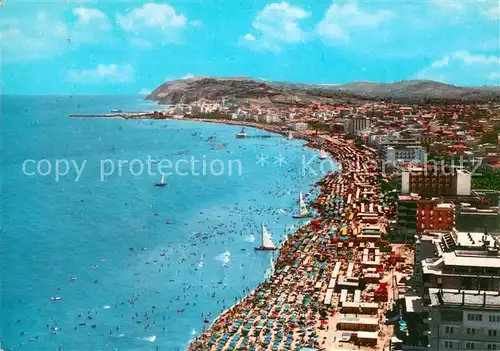 AK / Ansichtskarte Cattolica_Rimini Spiaggia veduta aerea 