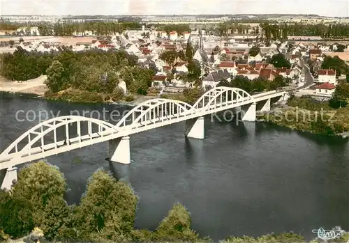 AK / Ansichtskarte Nouatre Pont sur la Vienne vue aerienne Nouatre