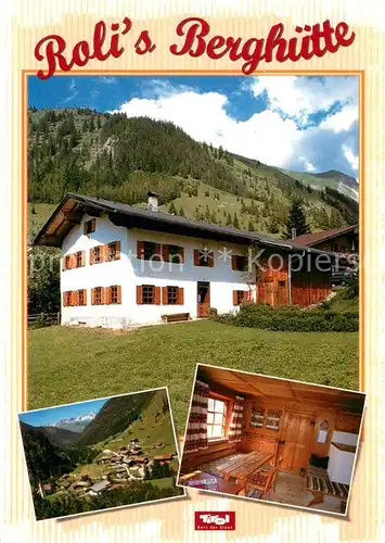 AK / Ansichtskarte Gramais Roli s Berghuette Landschaftspanorama Alpen Gramais