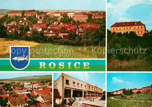 AK / Ansichtskarte Rosice Stadtpanorama Schloss Wohnsiedlung Hotel Rosice