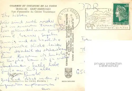 AK / Ansichtskarte Sant_Ambroggio Centre Touristique vue aerienne Sant Ambroggio