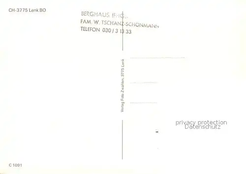 AK / Ansichtskarte Lenk_Simmental Iffigenalp Bergsee Panorama Berner Alpen Lenk Simmental