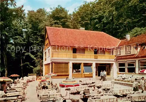 AK / Ansichtskarte Bad_Grund Kaffee Restaurant Iberger Kaffeehaus Terrasse Bad_Grund