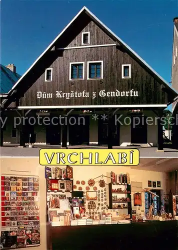 AK / Ansichtskarte Vrchlabi Haus Krystof von Gendorf Kultur  und Informationszentrum Buchhandlung Vrchlabi