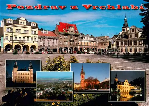 AK / Ansichtskarte Vrchlabi Marktplatz Altstadt Kirche Schloss Stadtpanorama Vrchlabi
