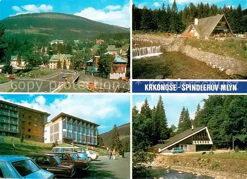 AK / Ansichtskarte Spindleruv_Mlyn_Spindlermuehle Panorama Restaurace Myslivna u Divcich lavek Interhotel Vinarna Labuznik Spindleruv_Mlyn