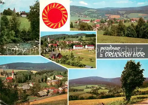 AK / Ansichtskarte Orlickych_Hor Teilansichten Landschaftspanorama Orlickych Hor